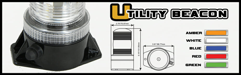 36 LED Safety Strobe Beacon With Reflectors 2