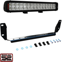 Chevy 2500 HD Front Bumper Light Bar Mount and 18" Xmitter Prime Xtreme Light Bar