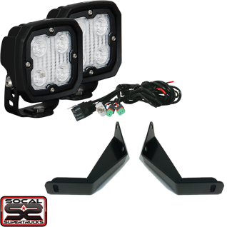 GM 2500/3500 Rear Bumper Back-Up Mount and Duralux 4 LED Kit by SoCal SuperTrucks