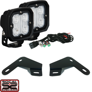 Ford F150/Raptor Rear Bumper Back-Up Mount Light Kit