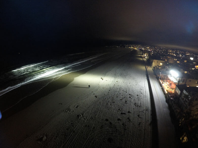 Night Surfing Beach at night.