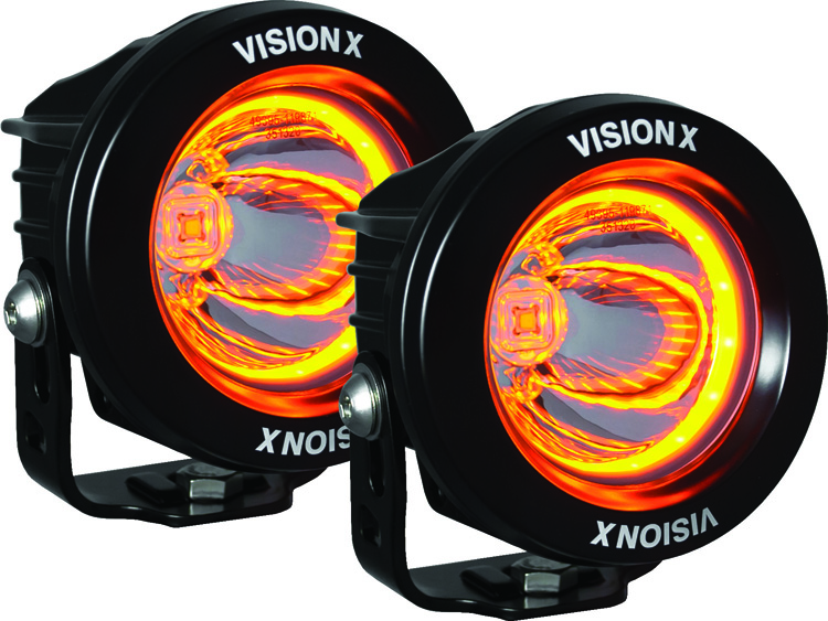 Vision X 3.7" DUAL OPTIMUS UNIVERSAL LED DRIVING AMBER LIGHT 20W 2104lm 9917610